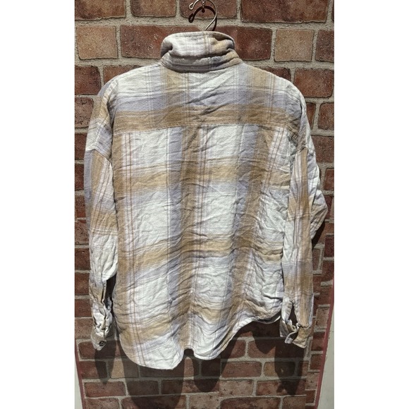 Passport Womens Plaid Long Slv Collared Button Down Shirt W/ Pockets 100% Cotton - Picture 2 of 6